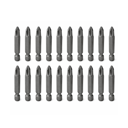 20 Puntas Phillips de Poder para Destornillador Hexágono de 1/4″ #2 x 2″ Surtek