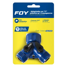 Adaptador Surtek para manguera de riego en "Y" de plástico 11 x 7cm