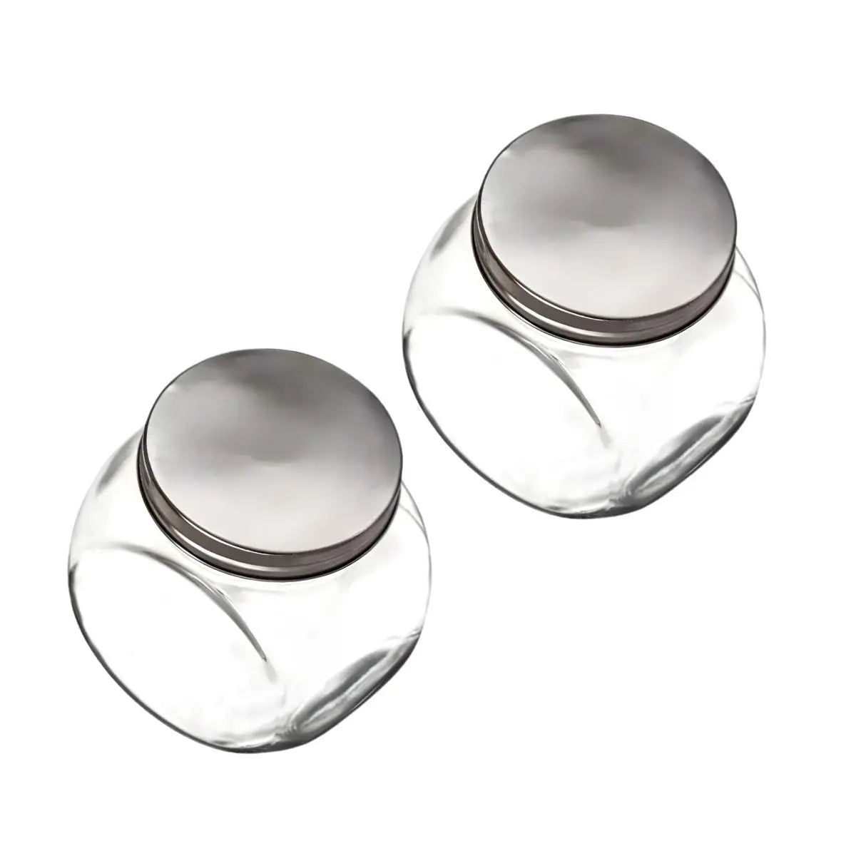 Set 2 Frasco Vidrio Brocal Especias Posiciones 710 Ml - Vittori