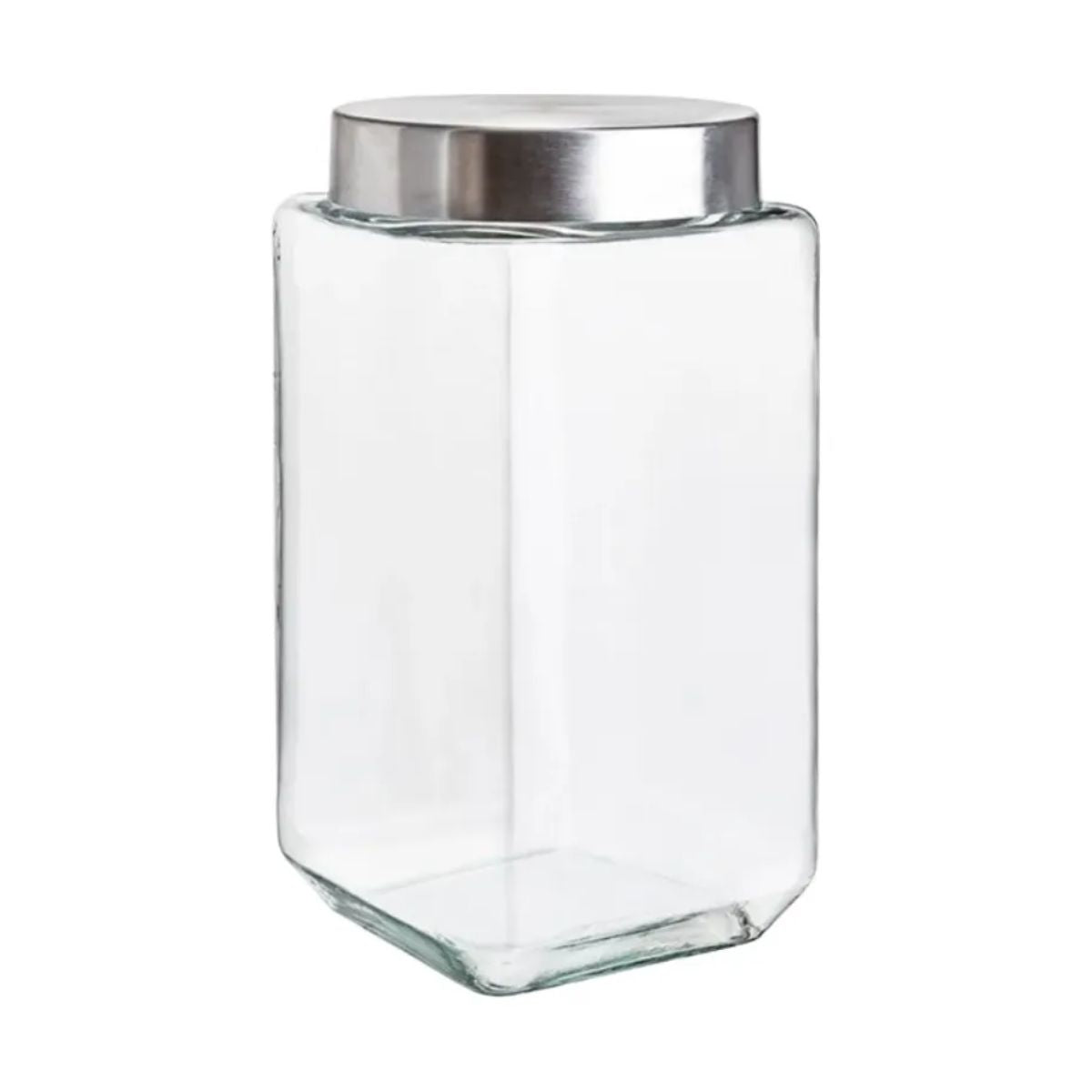 3pz Contenedores Cuadrados 2.1L Tapa Rosca Brocal Vidrio