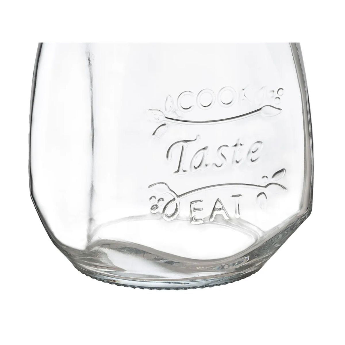 Set 2 Frasco Vidrio Especiero Organizador Lav Tasty 550 Ml Color Transparente