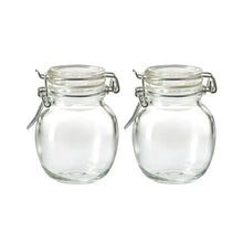 2 Pz Frasco Vidrio Tapa Brocal Almacenaje Contenedor 130ml Transparente