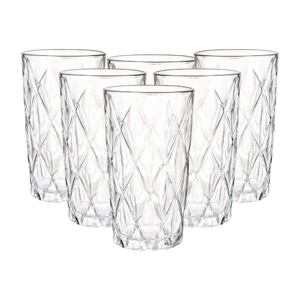 Vaso Dof Old Fashion Libia Vidrio Labrado 6 Piezas Color Double Old Fashion Libia Vittori