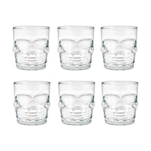 Set 6 Vasos Double Old Fashion Calavera Vidrio Whisky Color Transparente