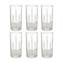 Juego 6 Vasos Jaiboleros Highball Grande De Vidrio 450 Ml Color Magno