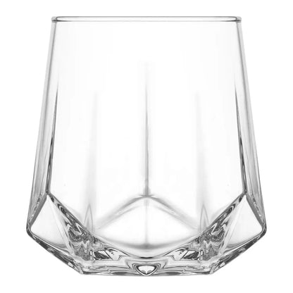 Juego 6 Vasos Dof Old Fashion Valeria Modernos Vidrio 400ml Color Cristalino Vittori