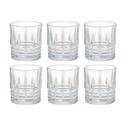 6pz Vaso Dof Preston 305ml Transparente Vidrio Cristal Color Cristalino