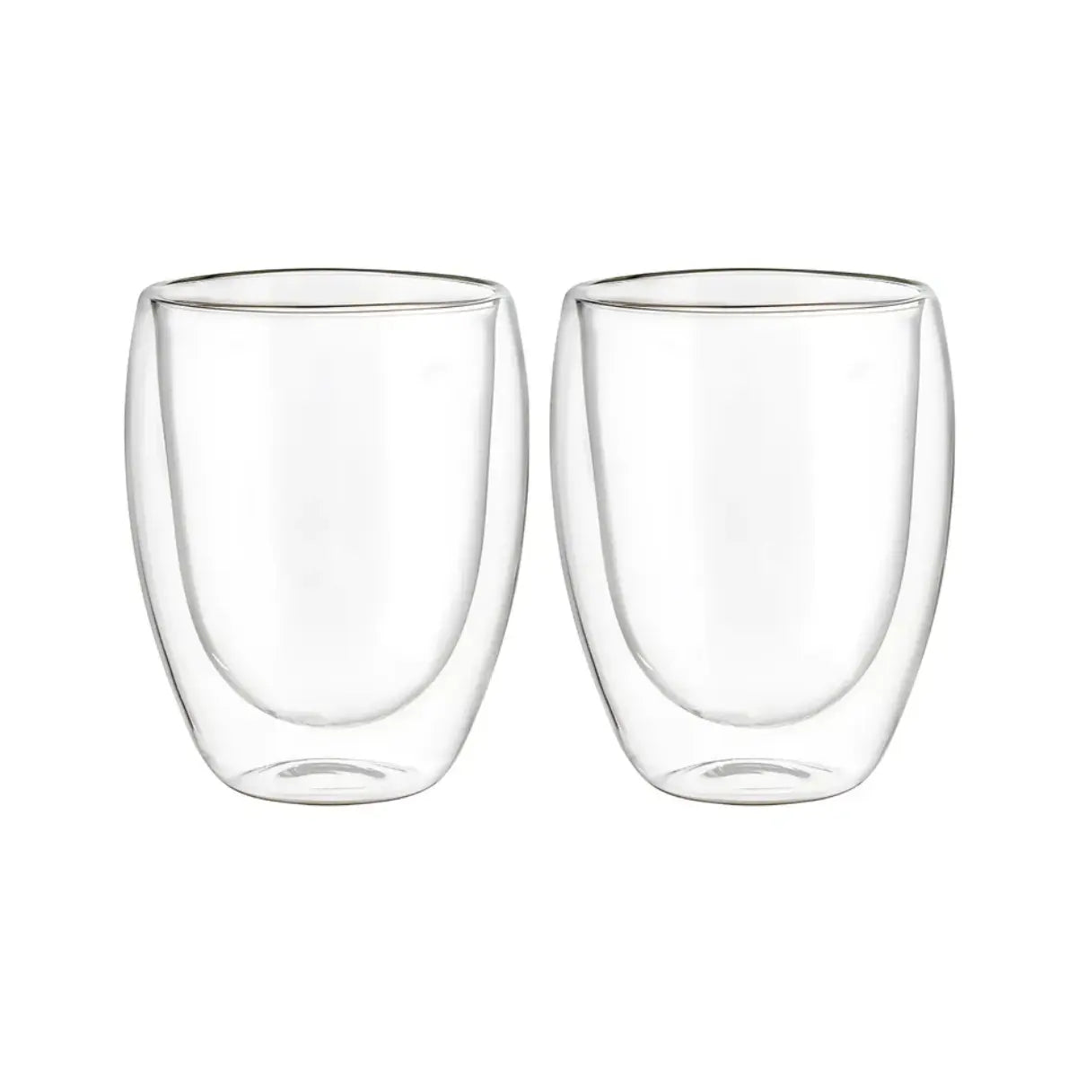Set 2 Vasos de Vidrio con Doble Pared de Cristal Térmico 360 ML - Vittori - vista lateral