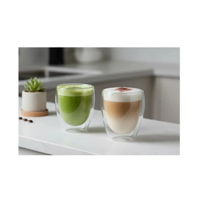 Set 2 Vasos de Vidrio con Doble Pared de Cristal Térmico 360 ML - Vittori - empaque