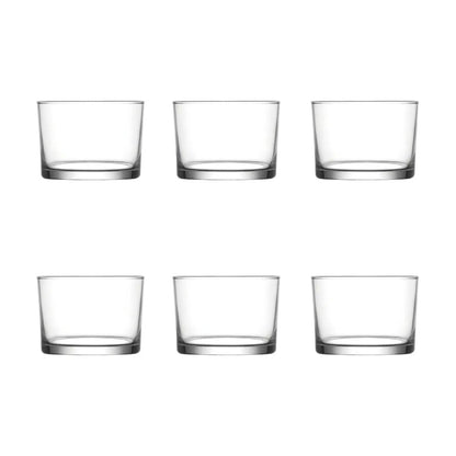 Juego 6 Vasos Dof Lav 1060/6 Bodega Vidrio Liso 240 Ml Color Cristalino