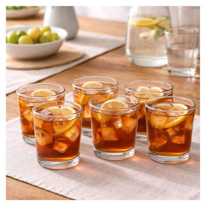 Juego 6 Vasos Dof Lav 345 Ml Color Cristalino Vidrio