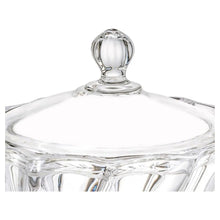 Set 2 Bombonera Azucarera Dalia Chica Vidrio Cristal C/tapa Color Transparente