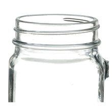 Set 6 Tarros Vaso Frasco Mason Jar Liso Vintage Vidrio 480ml Color Transparente
