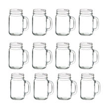 Set 12 Tarro Vaso Frasco Mason Jar Liso Vintage Vidrio 480ml