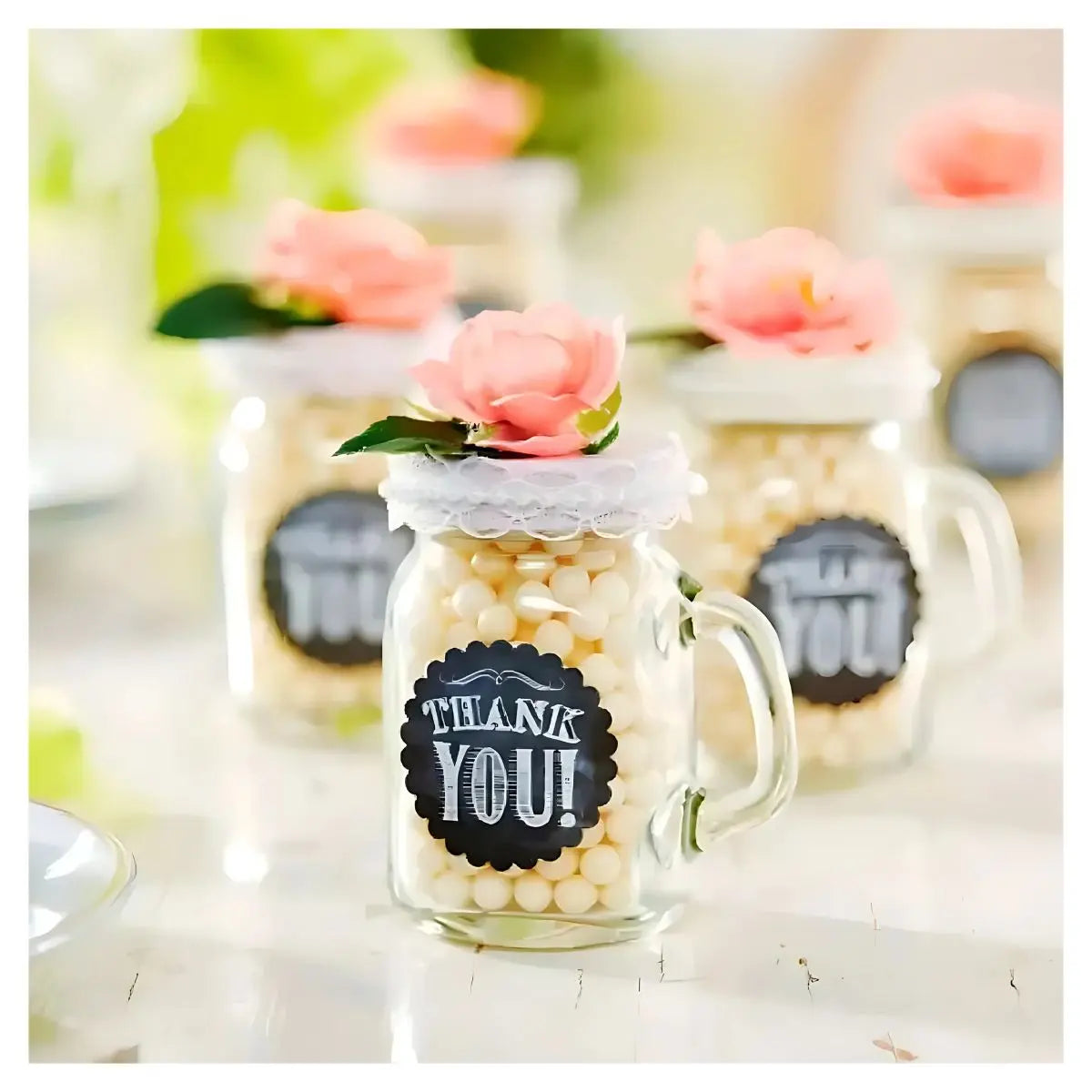 48 Pack Mini Mason Tapa Cerrada Frasco Tarro Vidrio 120 Ml Vittori