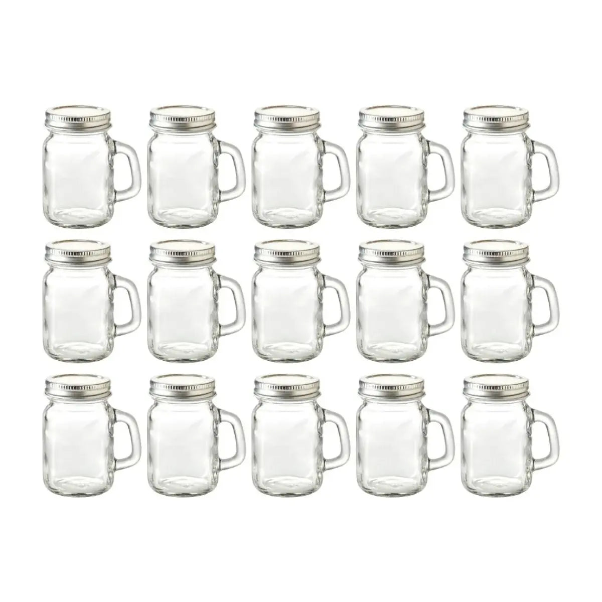 48 Pack Mini Mason Tapa Cerrada Frasco Tarro Vidrio 120 Ml Vittori