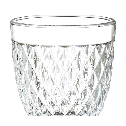 Juego 6 Copas De Vino Agua Valeria Vidrio Labrado 320 Ml Color Transparente
