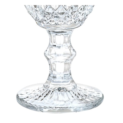 Juego 6 Copas De Vino Agua Valeria Vidrio Labrado 320 Ml Color Transparente