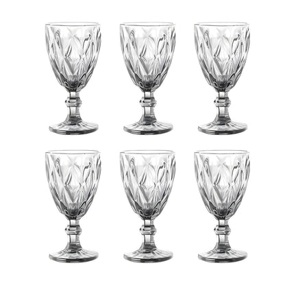 6 Copas Cristal Vino Agua Libia Grande 335ml Elegir Color