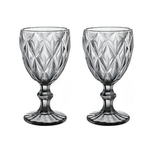 2 Copas Cristal Vino Agua Libia Grande 335ml Color Color Humo