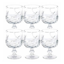 6pz Copa Labrada Whisky 200ml Vidrio Cristal Agua Licores Color Vercelli