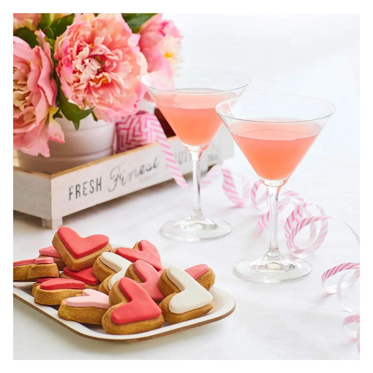 Set 6 Copas Martini Lav Misket Vidrio Cocktail 175ml Color Transparente