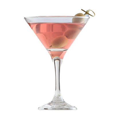 Set 6 Copas Martini Lav Misket Vidrio Cocktail 175ml Color Transparente