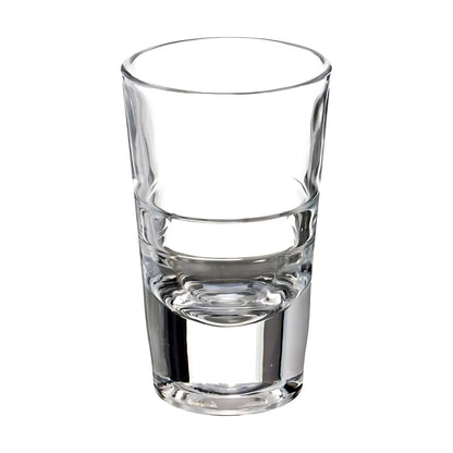 6pz Tequilero Anillos 80ml Vidrio Cristal Pequeño Elegante Color Cristalino