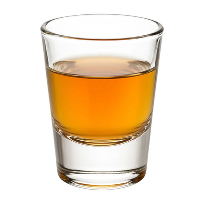 6pz Tequilero Anillos 80ml Vidrio Cristal Pequeño Elegante Color Cristalino