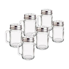 Set 6 Saleros Cristal Mason Jar Liso 10 Ml Vidrio