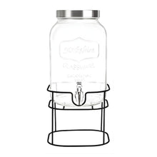 Dispensador Bebidas Con Base 5 Lt Vitrolero Vidrio Vintage