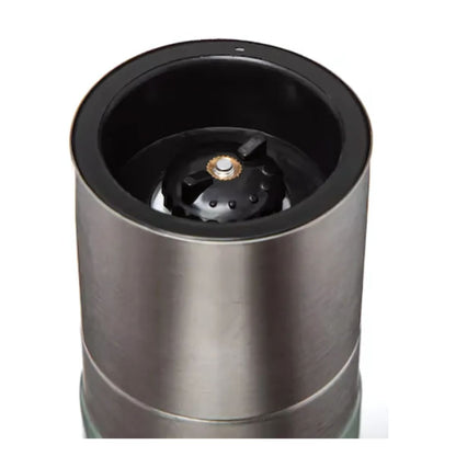 Pimientero Molino Pimienta Sal Acero Inoxidable Vidrio 2 Pzs