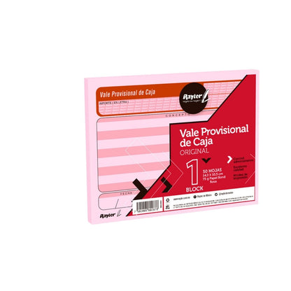 5 Blocks Vale Provisional Rosa Rayter 1/4 Hoja C/50h C/u