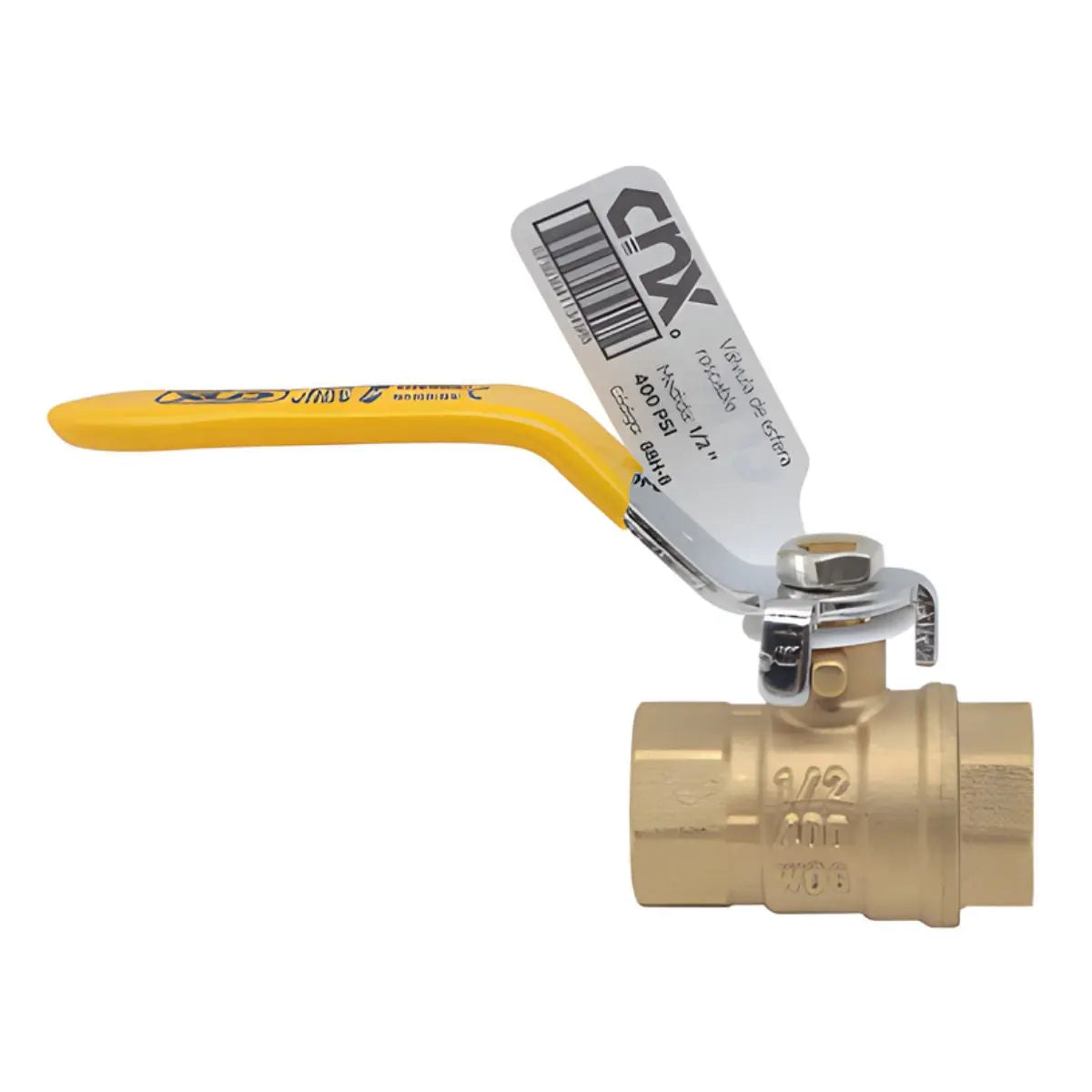 Valvula Esfera Roscable H×H CNX 1/2" 400 PSI Palanca INNER 12PZ - CNX