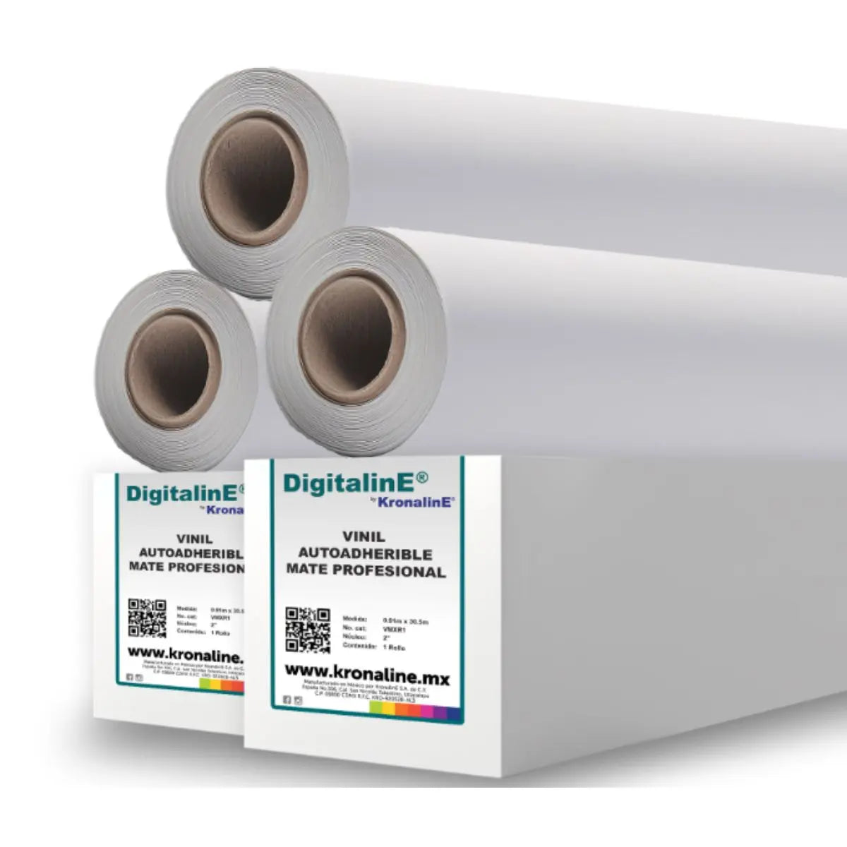 Vinil Autoadherible Mate Profesional Kronaline Vmxr10 0.61 x 30.5 m 3 PIEZA - Kronaline - empaque