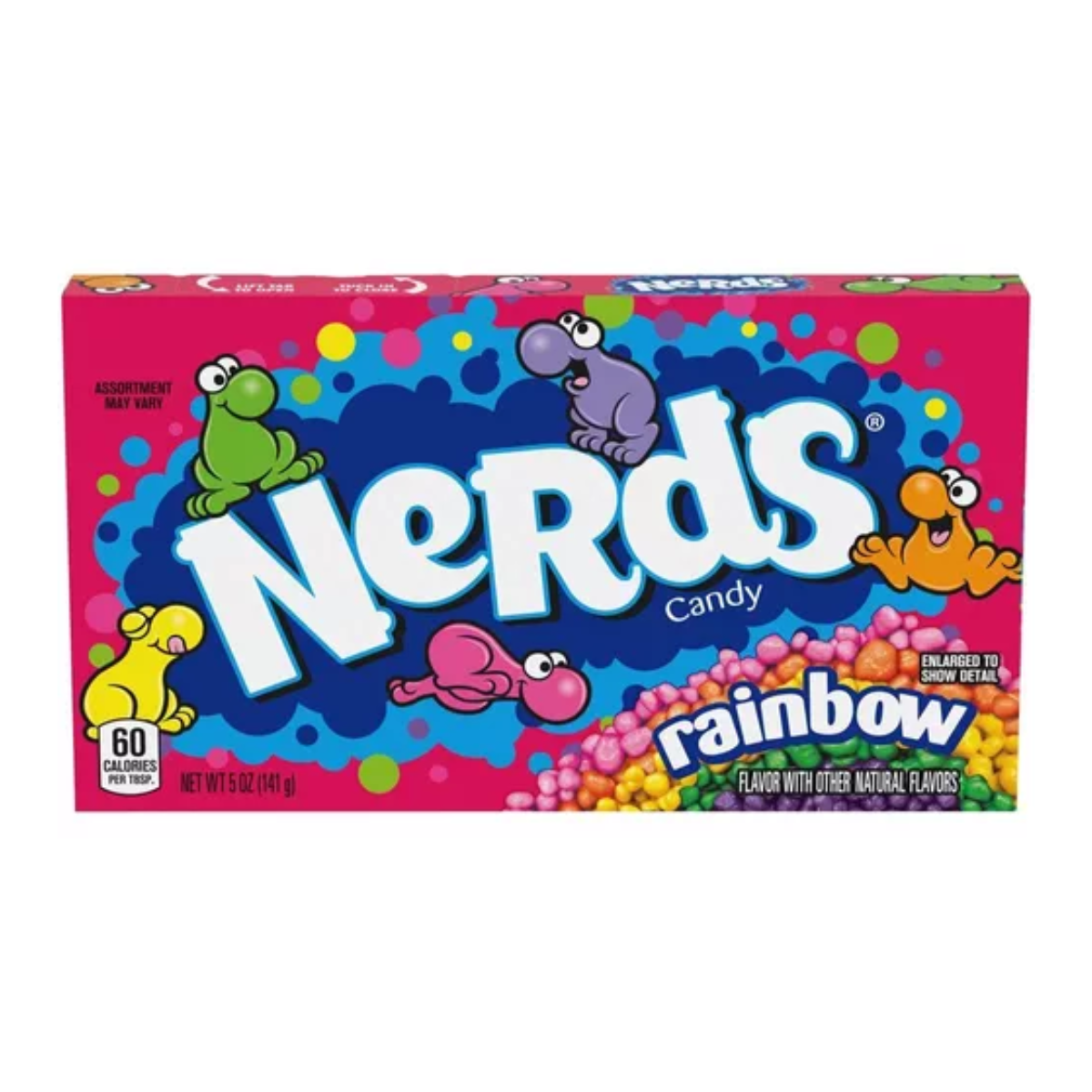 Caja Caramelo Macizo Rainbow Wonka Nerds Arcoris C/12 Pz