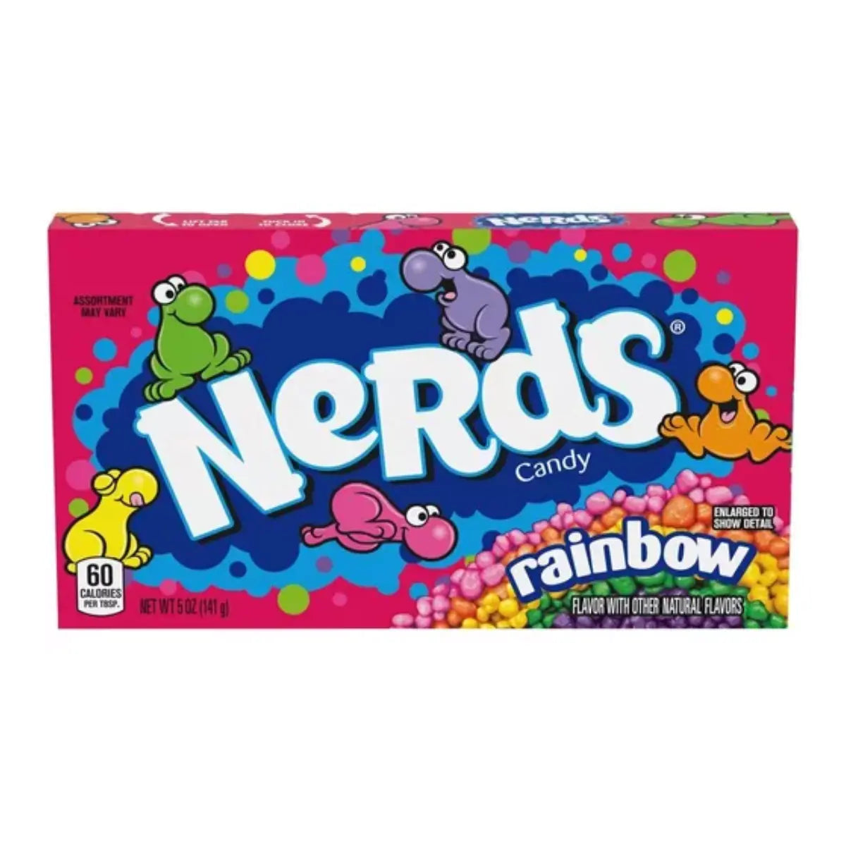 Caja Caramelo Macizo Rainbow Wonka Nerds Arcoris C/12 Pz - Wonka - vista lateral
