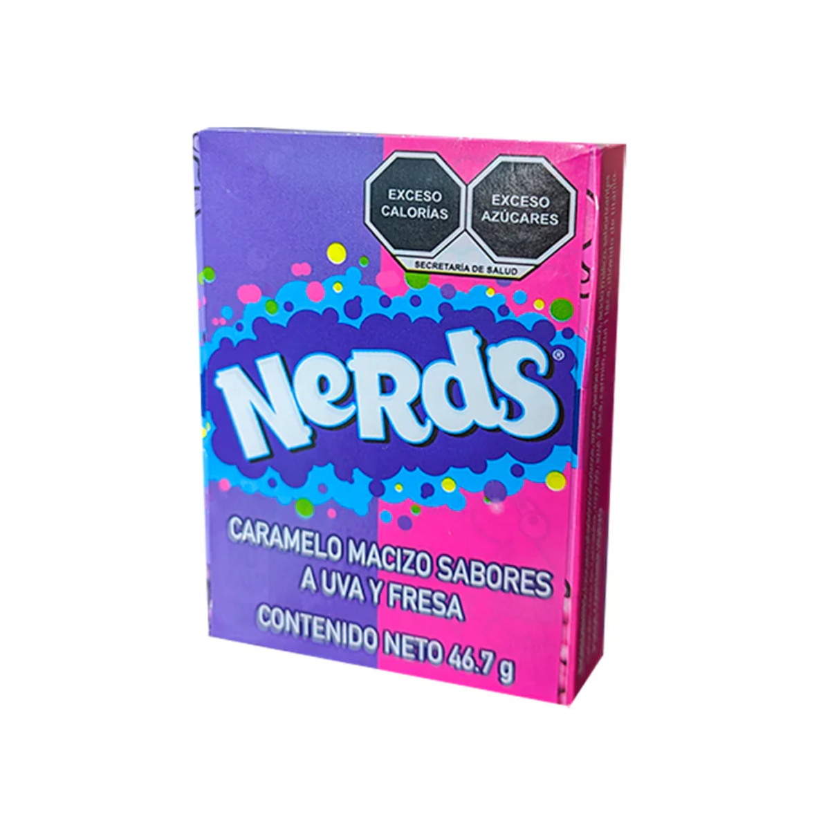 Caramelo Macizo Uva/fresa Wonka Nerds Dulce C/46.7 Grs