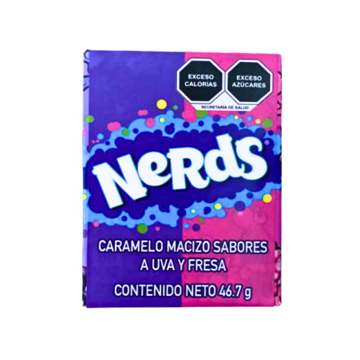 Caramelo Macizo Uva/fresa Wonka Nerds Dulce C/46.7 Grs