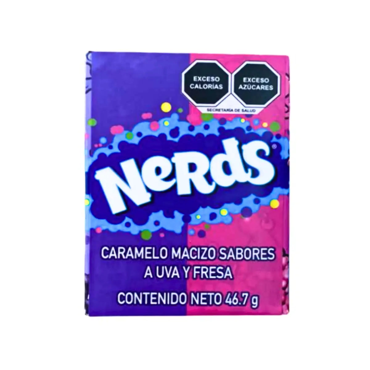 Caramelo Macizo Uva/fresa Wonka Nerds Dulce C/46.7 Grs - Wonka - vista lateral