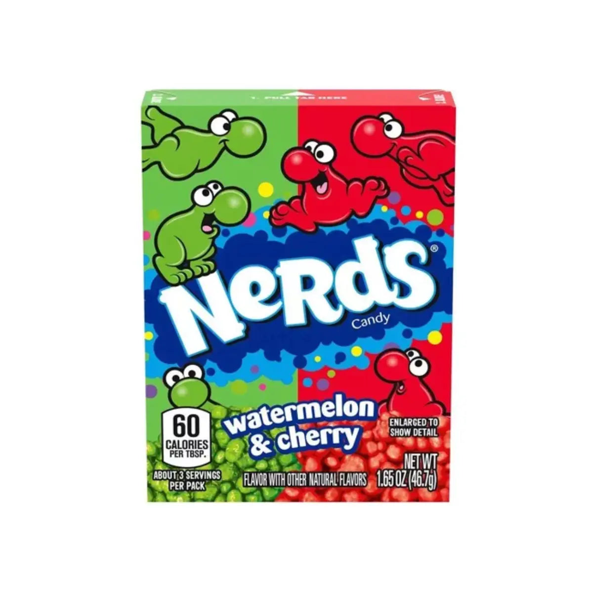 Caramelo Macizo Nerds Candy Sabor Sandia/cereza 46.7g - Nerds