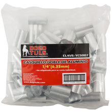 25pz Casquillo Aluminio Doble 5/16" Dogotuls