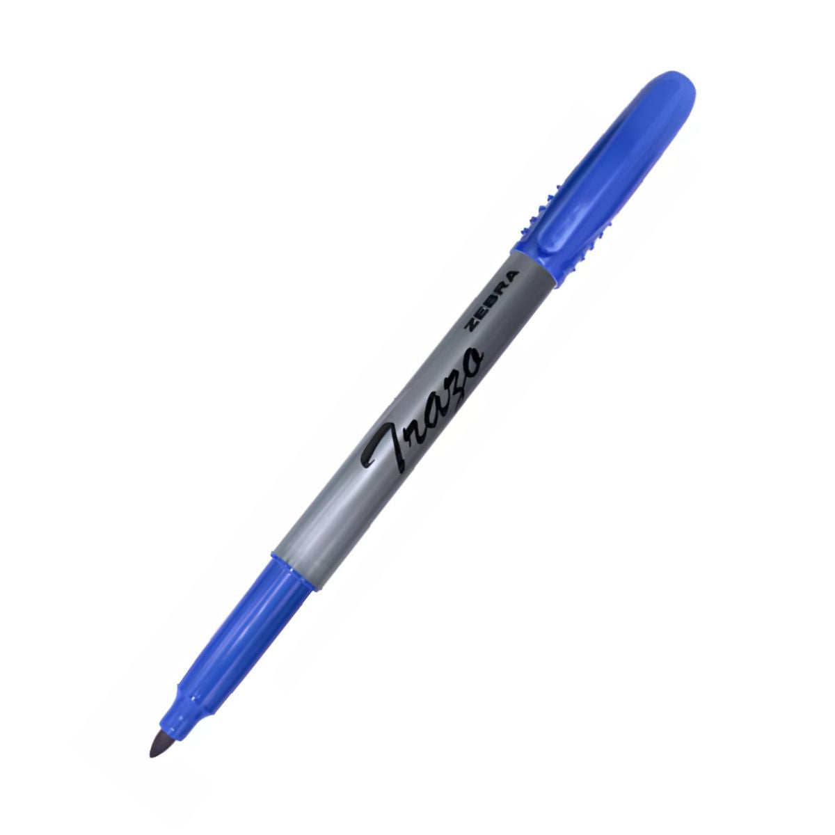 Marcador Tinta Permanente Zebra Punto Fino Azul Escolar