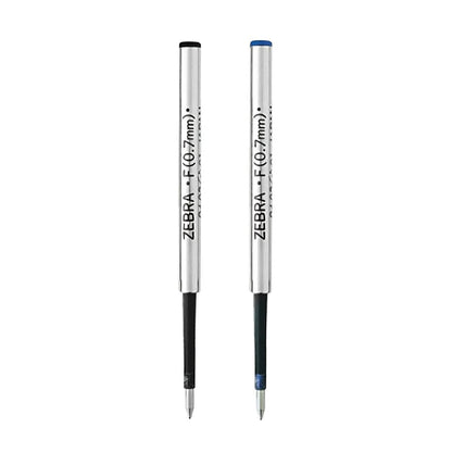 2 Repuestos F Boligrafos Zebra 0.7mm Tinta Gel Negro Y Azul