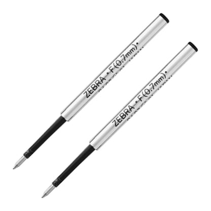 2 Repuestos F Boligrafos Zebra 0.7mm Tinta Gel Color Negro