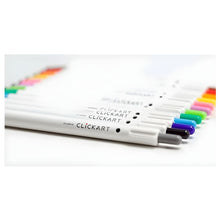 6 Marcadores Arte Clickart Zebra Punto Fino Multicolor