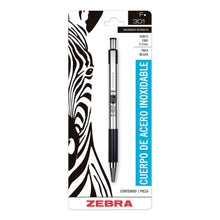 Bolígrafo Retractil F-301 Zebra Punto Fino 0.7 Mm Negro
