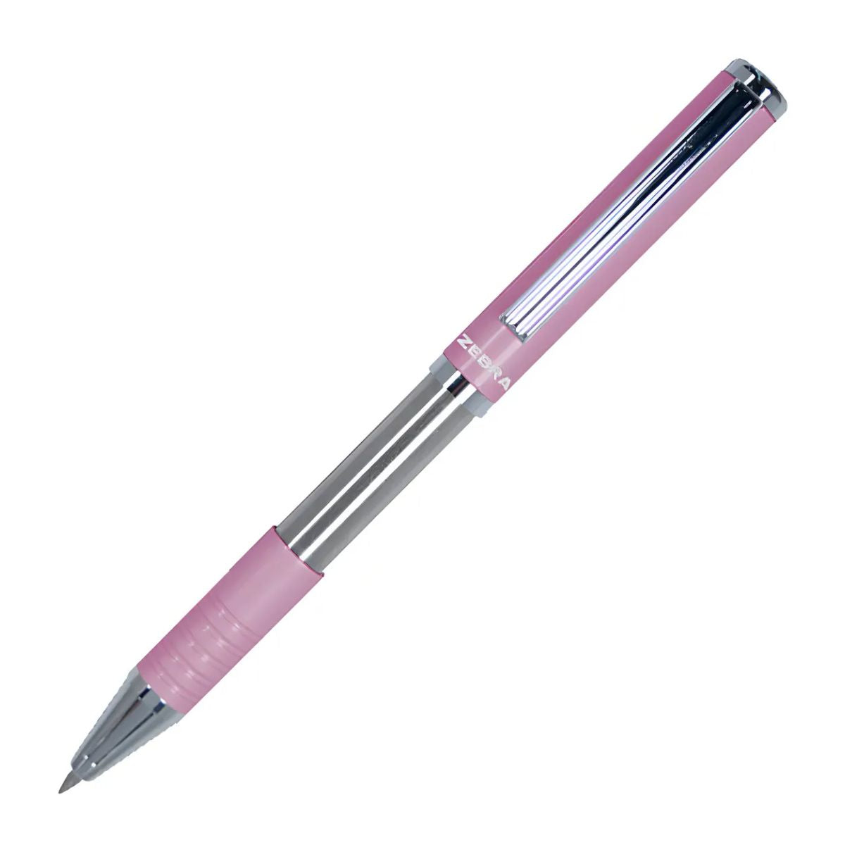 Pluma Slide Pen Zebra Punto Mediano Mini Color Rosa