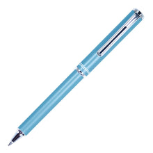 Pluma Slide Pen Zebra Punto Mediano Color Azul Claro