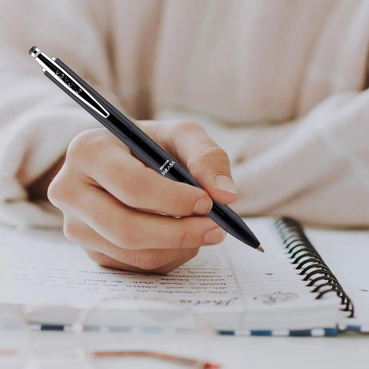 Bolígrafo Elegante Sarasa Grand Zebra Negro 0.7 Mm Tinta Gel Zebra